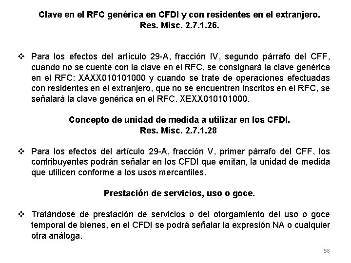 Clave en el RFC genérica en CFDI y con residentes en el extranjero. Res.