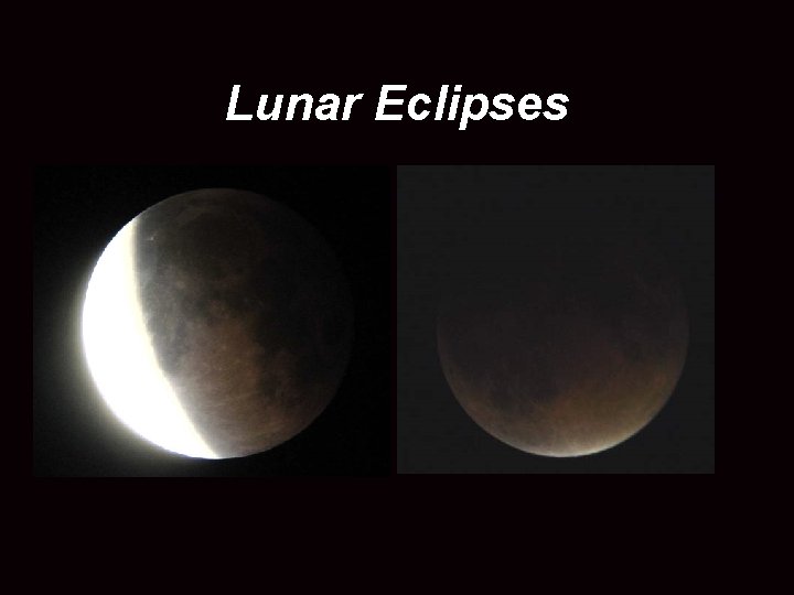 Lunar Eclipses 