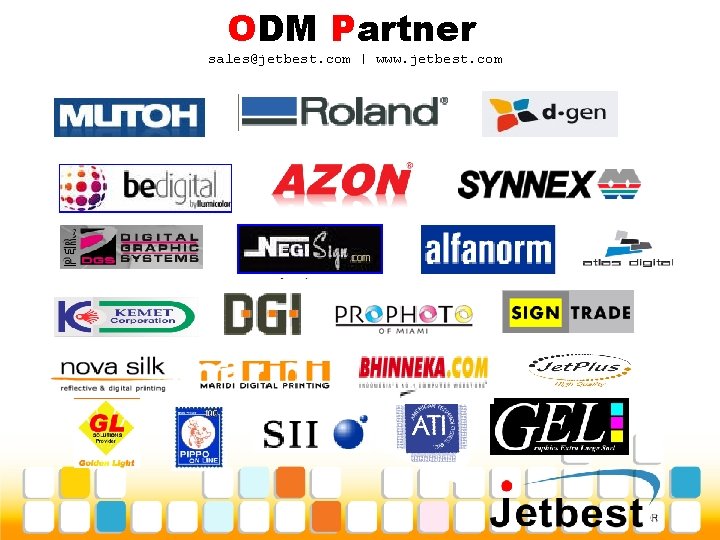 ODM Partner sales@jetbest. com | www. jetbest. com 