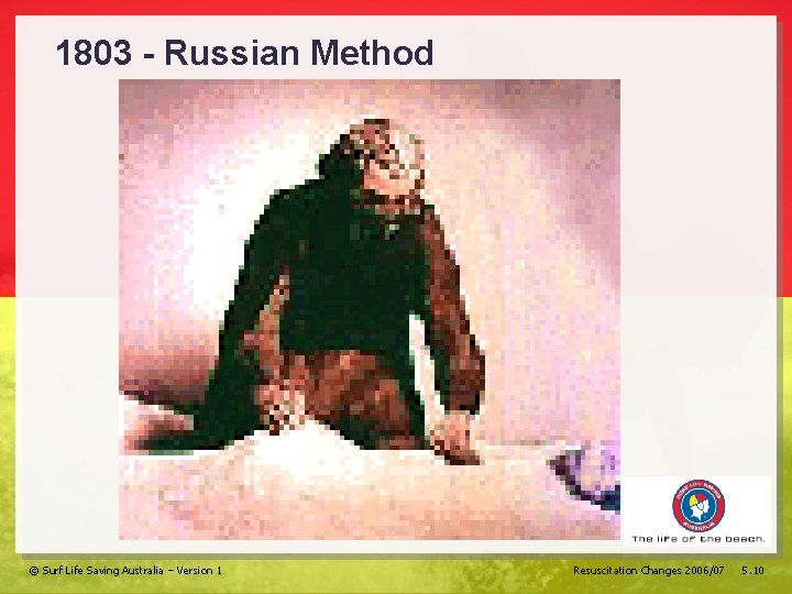 1803 - Russian Method © Surf Life Saving Australia – Version 1 Resuscitation Changes