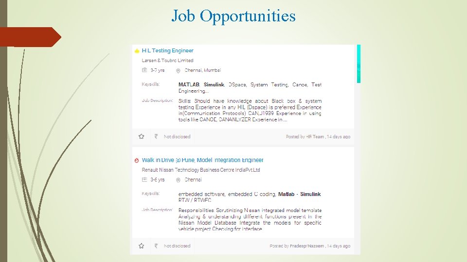 Job Opportunities 