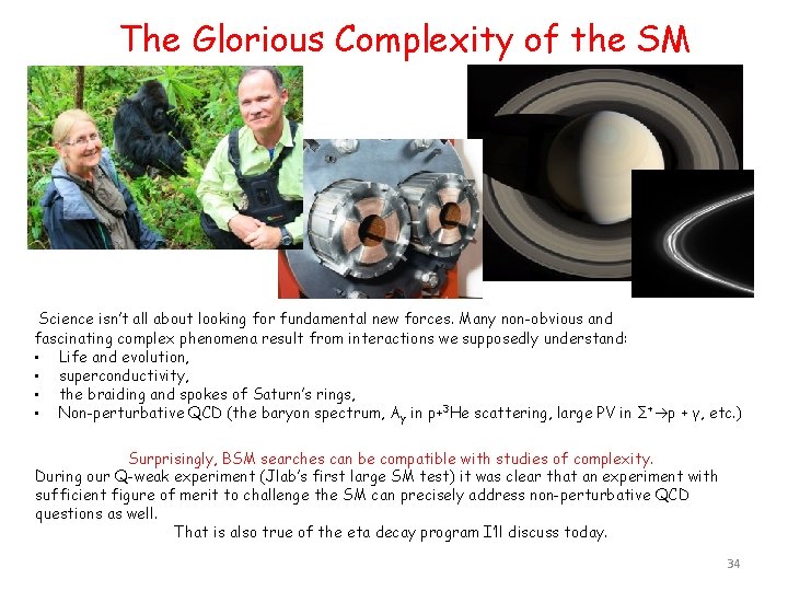 The Glorious Complexity of the SM Science isn’t all about looking for fundamental new