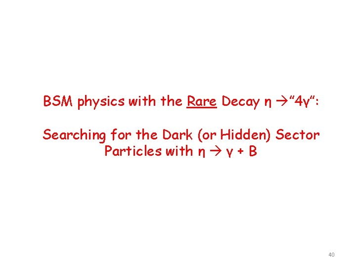 BSM physics with the Rare Decay η ” 4γ”: Searching for the Dark (or