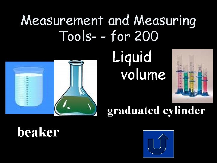 Measurement and Measuring Tools- - for 200 Liquid volume graduated cylinder beaker 