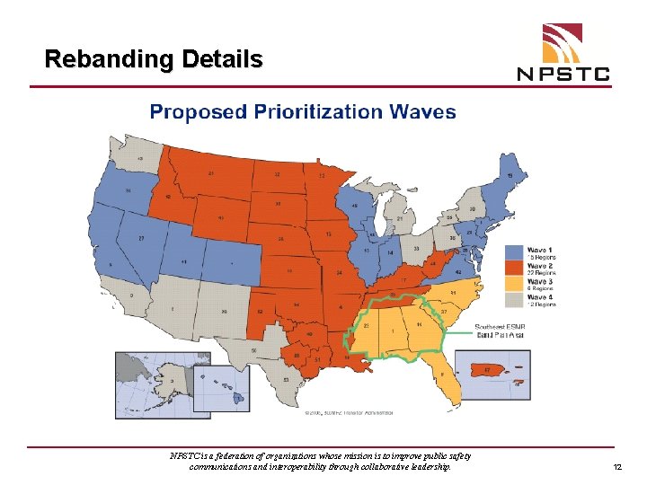 Rebanding Details NPSTC is a federation of organizations whose mission is to improve public