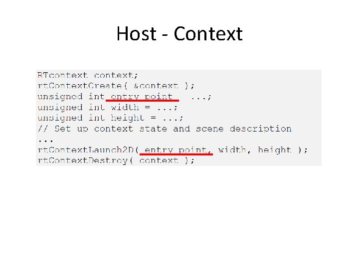 Host - Context 