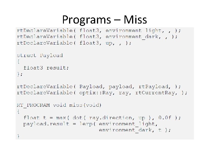 Programs – Miss 