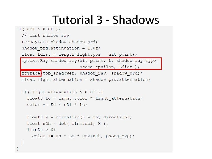 Tutorial 3 - Shadows 