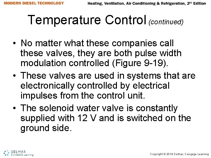 Temperature Control (continued) • No matter what these companies call these valves, they are Temperature Control (continued) • No matter what these companies call these valves, they are