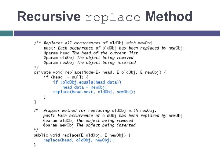 Recursive replace Method 