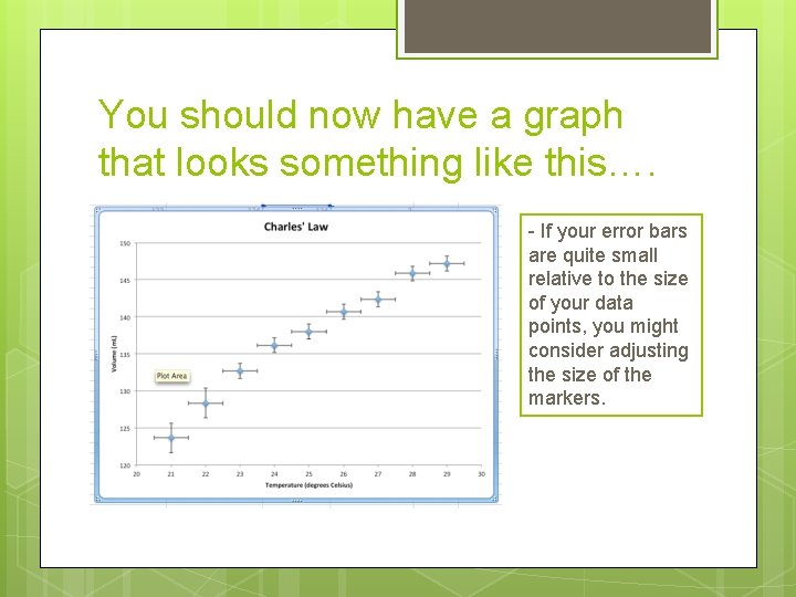 You should now have a graph that looks something like this…. - If your