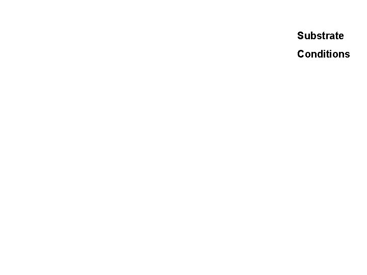 Substrate Conditions 