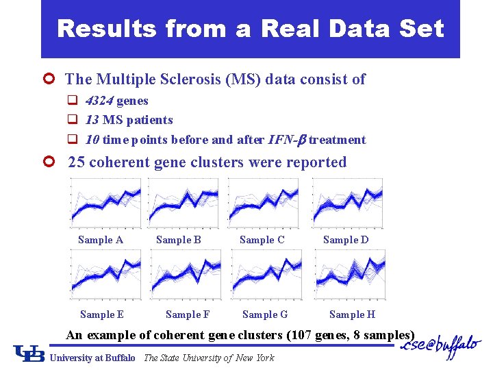 Results from a Real Data Set ¢ The Multiple Sclerosis (MS) data consist of