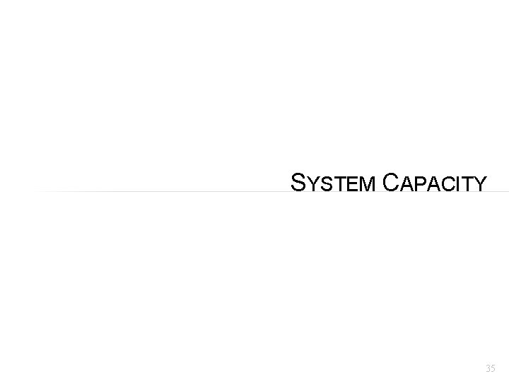 SYSTEM CAPACITY 35 
