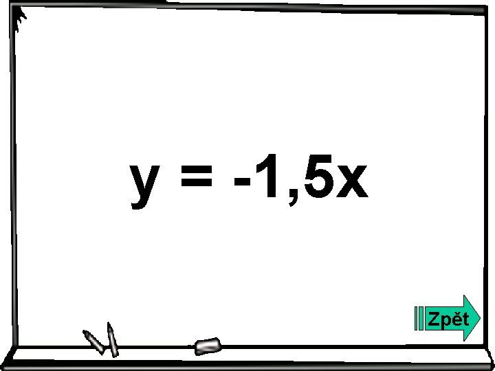 y = -1, 5 x Zpět 