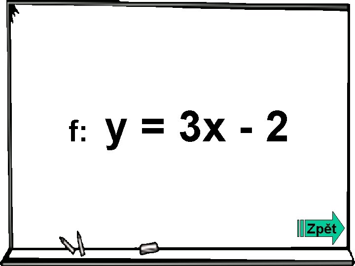 f: y = 3 x - 2 Zpět 