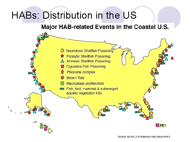 HABs: Distribution in the US 