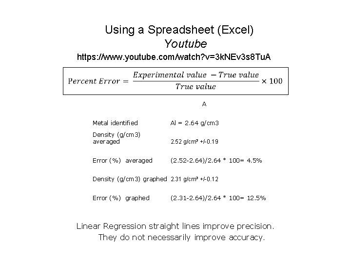 Using a Spreadsheet (Excel) Youtube https: //www. youtube. com/watch? v=3 k. NEv 3 s