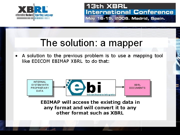 The solution: a mapper • A solution to the previous problem is to use