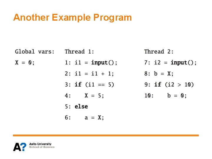 Another Example Program 