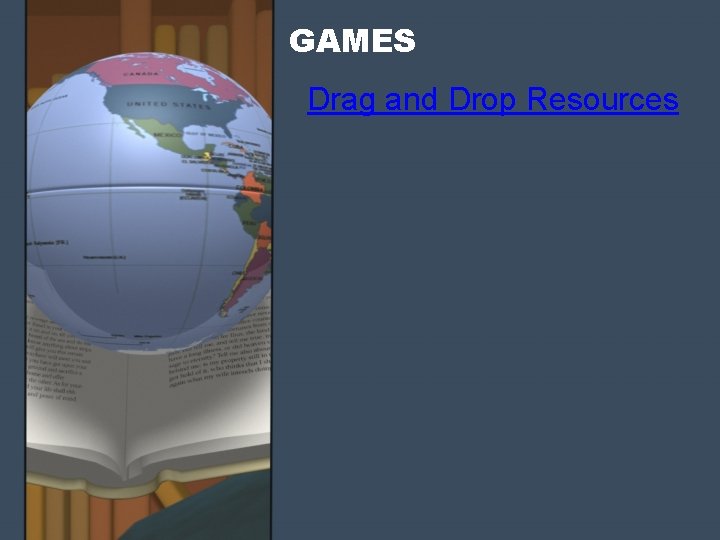 GAMES Drag and Drop Resources 