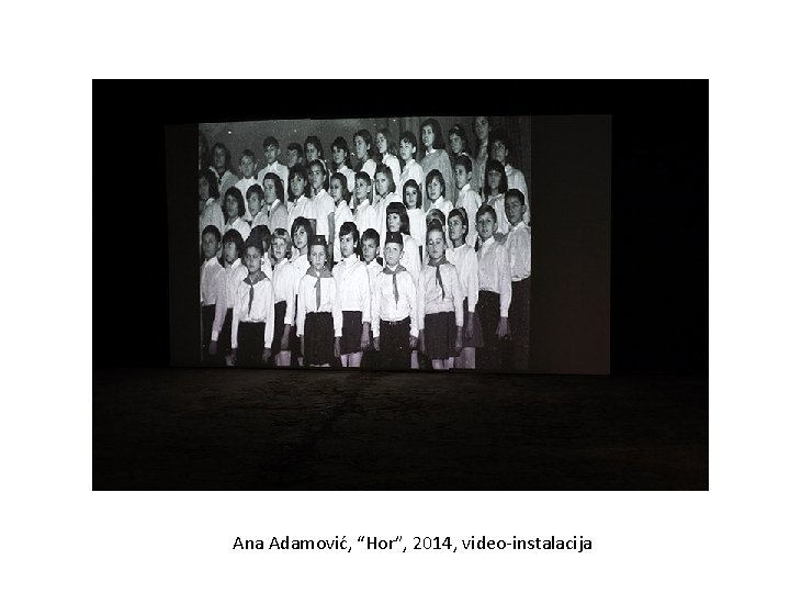 Ana Adamović, “Hor”, 2014, video-instalacija 