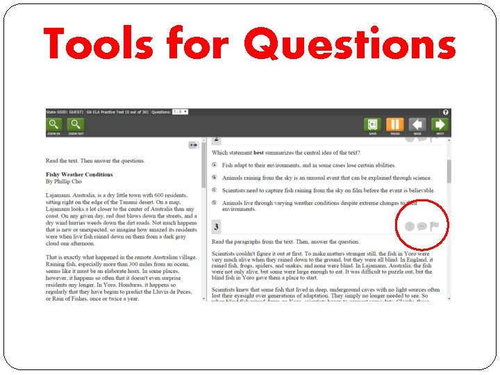 Tools for Questions 