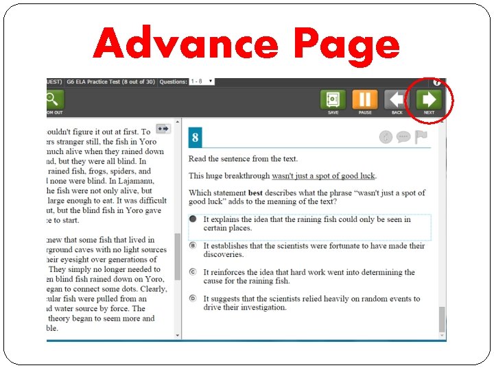 Advance Page Advance Page