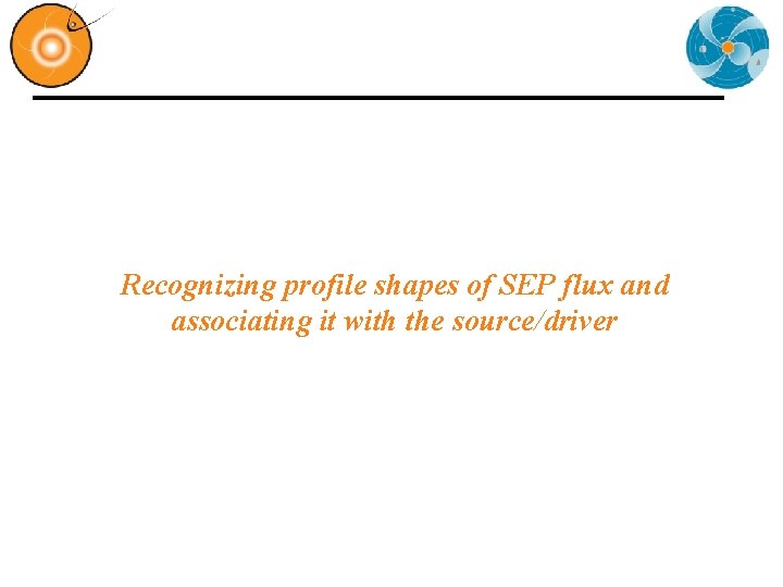 Recognizing profile shapes of SEP flux and associating it with the source/driver 