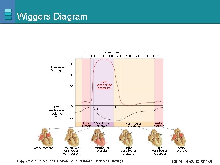 Wiggers Diagram 0 Pressure (mm Hg) 100 Time (msec) 200 300 400 500 600