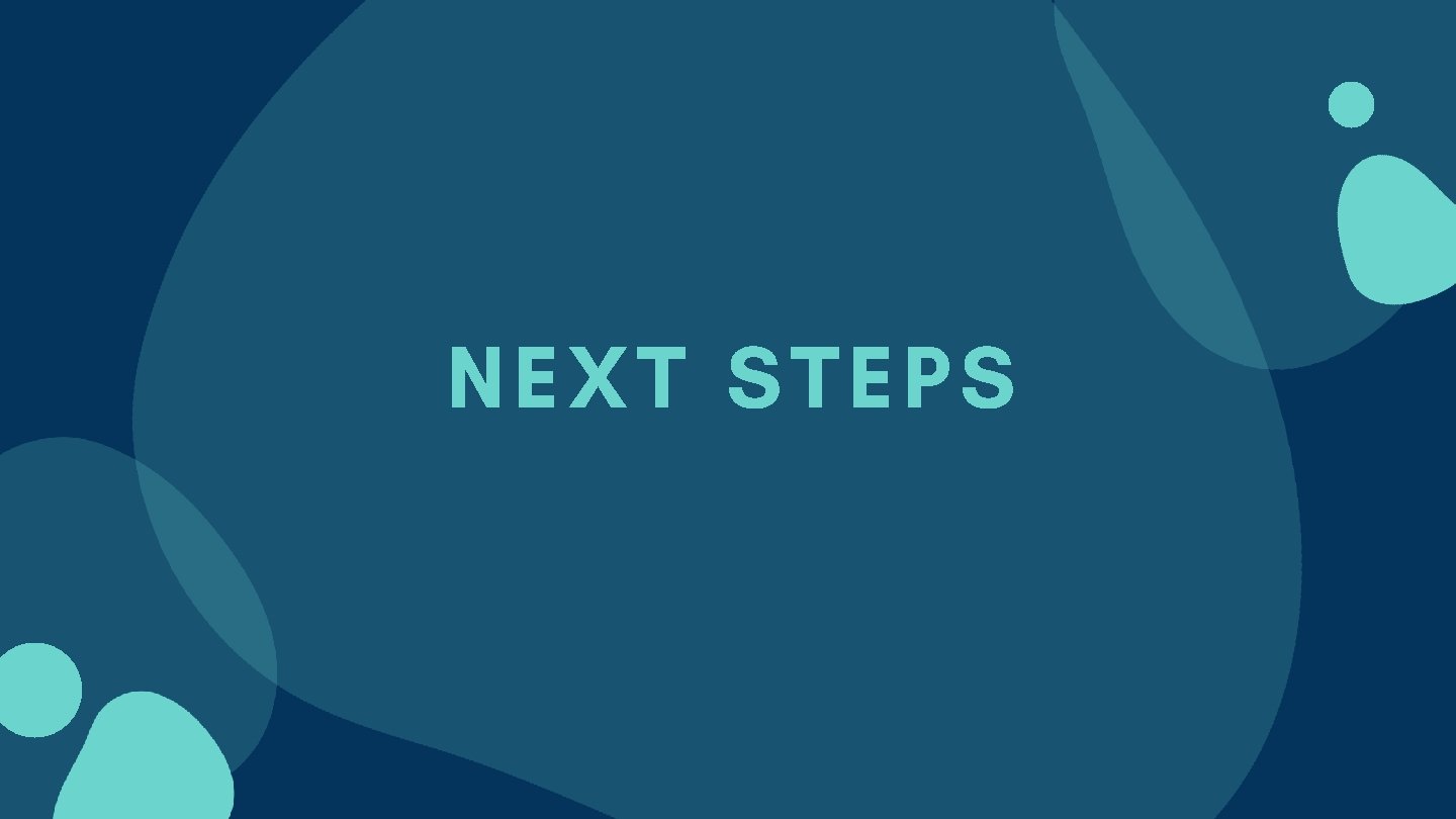 NEXT STEPS 