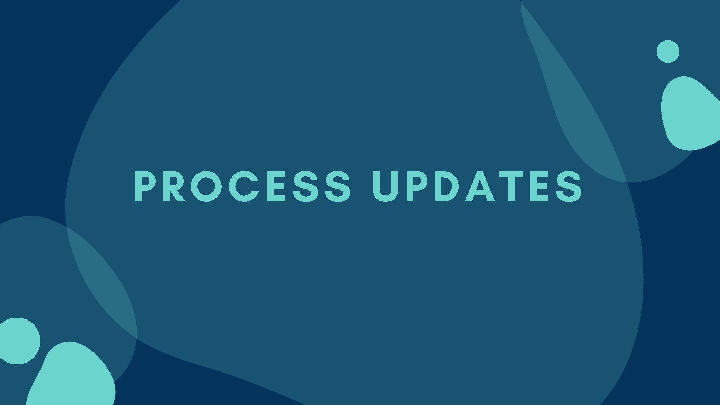 PROCESS UPDATES 