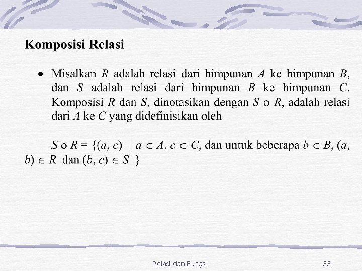 Relasi dan Fungsi 33 