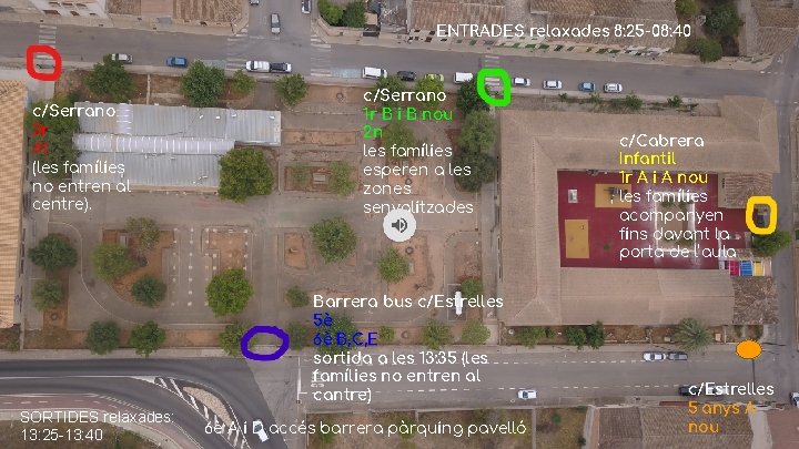 ENTRADES relaxades 8: 25 -08: 40 ENTRADES I SORTIDES c/Serrano 3 r 4 t