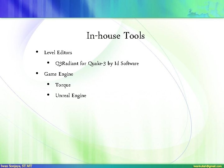 In-house Tools • Level Editors • Q 3 Radiant for Quake-3 by Id Software