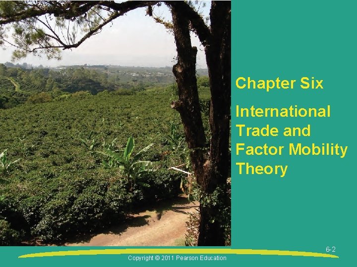 Chapter Six International Trade and Factor Mobility Theory 6 -2 Copyright © 2011 Pearson