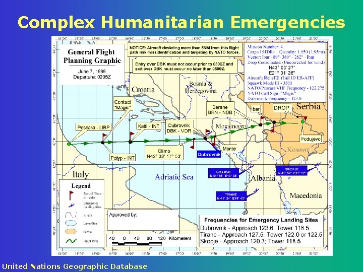 Complex Humanitarian Emergencies United Nations Geographic Database 