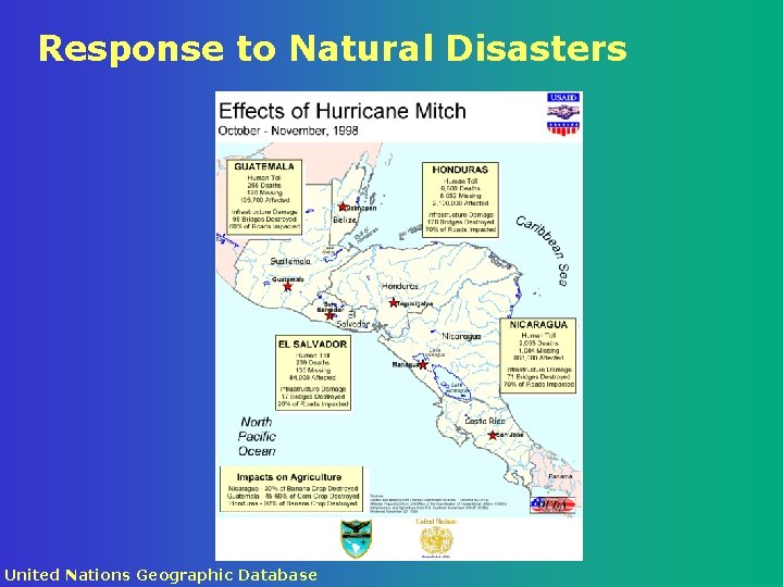 Response to Natural Disasters United Nations Geographic Database 