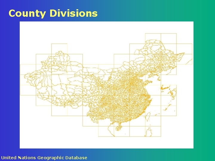 County Divisions United Nations Geographic Database 