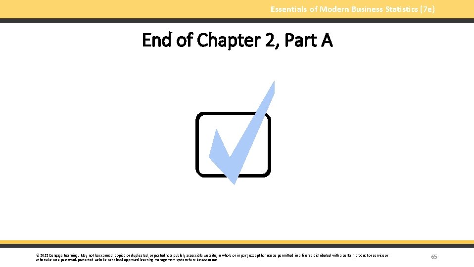 Essentials of Modern Business Statistics (7 e) End of Chapter 2, Part A ©