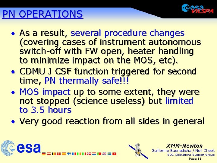 PN OPERATIONS · As a result, several procedure changes (covering cases of instrument autonomous