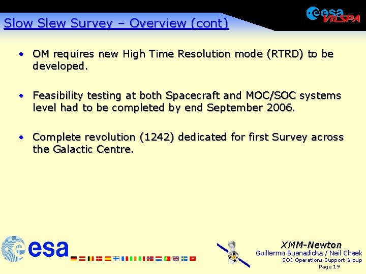 Slow Slew Survey – Overview (cont) · OM requires new High Time Resolution mode