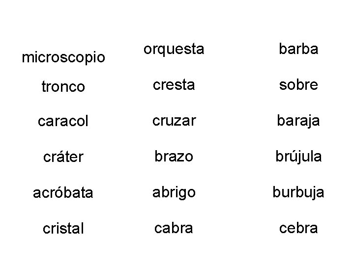 orquesta barba tronco cresta sobre caracol cruzar baraja cráter brazo brújula acróbata abrigo burbuja