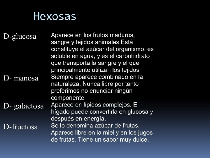 Hexosas 