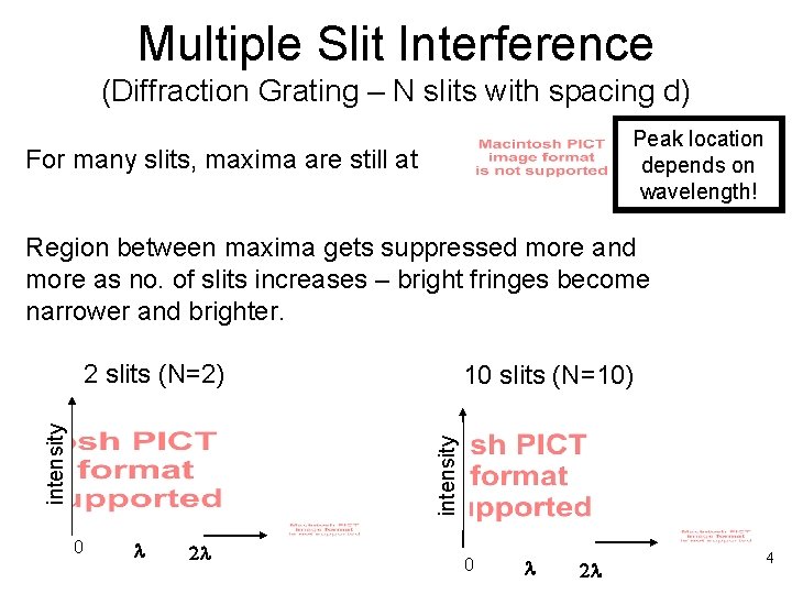 Youngs Double Slit Review L d Path length