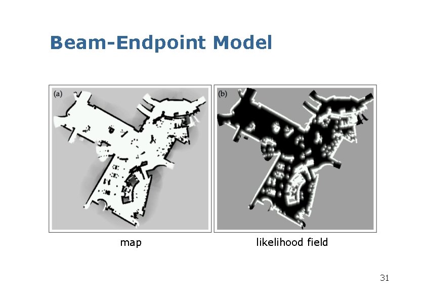 Beam-Endpoint Model map likelihood field 31 