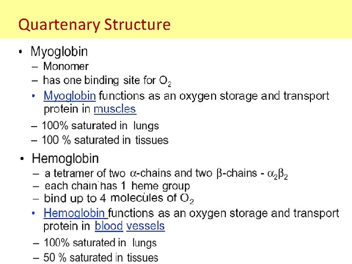 Quartenary Structure Quartenary Structure