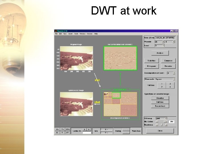 DWT at work DWT at work