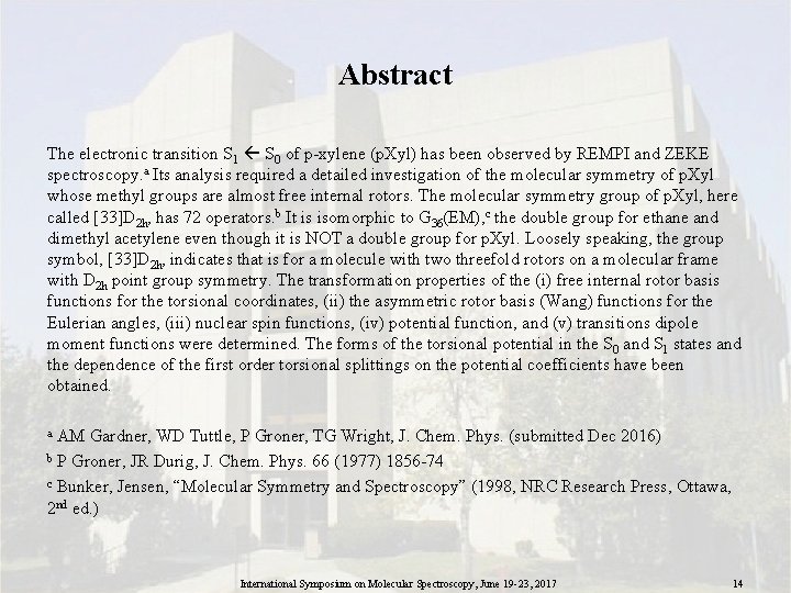 Abstract The electronic transition S 1 S 0 of p-xylene (p. Xyl) has been