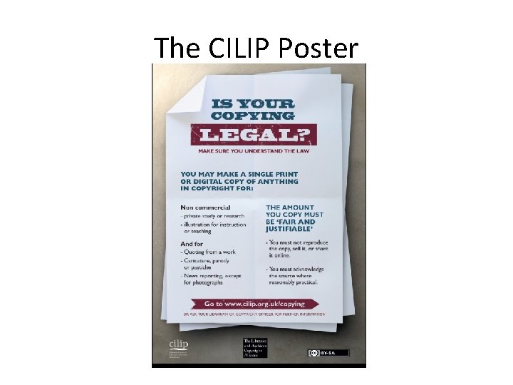 The CILIP Poster 